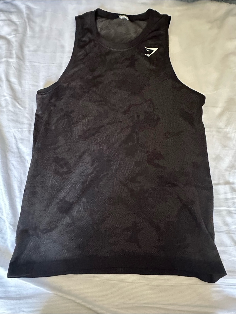 Gymshark Black Camo Performance Tank Top